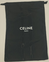 Authentic Celine Drawstring Dust Bag/Pouch Black Fabric White Logo 15.5” x 22.5” - £31.96 GBP