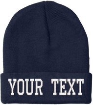 Custom Embroidered Winter Hat Choice of Text up to 8 Characters Cuff or ... - £19.91 GBP