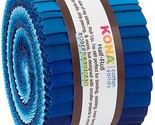 Half Roll Kona Cotton Solids Waterfall Palette Blue Quilter&#39;s Fabric M49... - $18.97