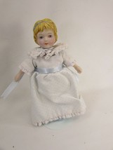 Vintage Avon Porcelain Doll 1983 Blonde w/ Stand 50093 - £9.33 GBP
