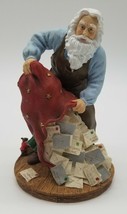 Pipka SANTA&#39;S MAILBAG 2002 Collector&#39;s Club Figurine #11345 Paint Smudges - £31.81 GBP