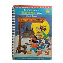 Fisher Price Talk To Me Book HC Walt Disney Ghost Chasers Number 2 Goofy Donald - £15.57 GBP