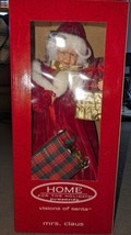 Home For The Holidays “Mrs. Claus” Visions Of Santa Nice Condition In Box  - $89.09