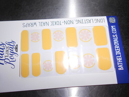 Nail Wraps BLR-14 wraps (new) LEMON SQUEEZE - $9.90