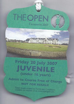 2007 British Open Ticket Friday July 20th 2ndt Tournament round Pádraig Harringt - $65.20