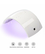 UV Nail Lamp,36W 2-in-1 LED Nail Dryer with 3 Timer Setting &amp; Automat - £10.25 GBP