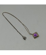AICC 96 925 Sterling amethyst Orb Pendant Necklace - €73,47 EUR