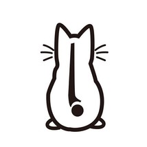 1PC Cute Kitty Cat Car Windshield Wiper Vinyl Art Sticker Decor Lovely  Cat Mura - £24.71 GBP