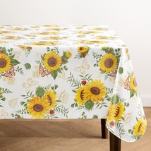 Elrene Home Fashions Sunflower Season Vintage Floral Water- and Stain-Resistant  - £26.34 GBP