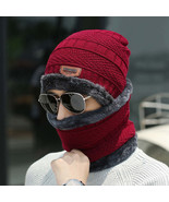 Winter Beanie Hat Scarf Set Thick Fleece Lined Winter Hat Neck Warmer Fo... - £29.14 GBP