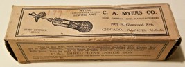 Vintage C A Myers Combination Leather Sewing Awl Original Box Instructions  - $6.24
