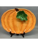 Dept 56 Harvest 15&quot; x 11&quot; Pumpkin Chips N Dip Platter - $331.42 MXN