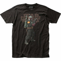 Star Wars The Mandalorian Old Boba Fett T-Shirt Black - £17.57 GBP