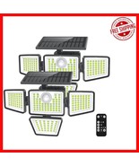 Long-Lasting 3000LM Solar Motion Sensor Lights - 4 Head, Weatherproof, E... - $70.23 CAD