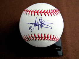Harold Baines Hof # 3 Chicago White Sox Orioles A&#39;s Signed Auto Oml Baseball Jsa - £77.86 GBP