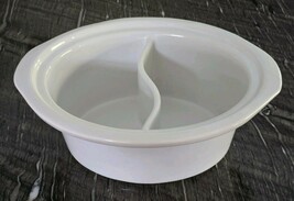 Rival Replacement White Crock Stoneware Insert Crockpot 38601 6 Qt Oval ... - €34,01 EUR