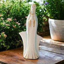 Stanfordware Madonna Mary Planter Vase Ceramic Succulent Air Plants Tall Elegant - £26.06 GBP