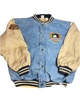 Vintage 80s 90s Disney Mickey Mouse Denim Bomber Varsity Jacket Disney- ... - $4,613.39 MXN