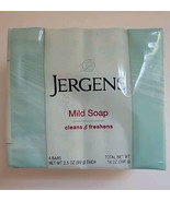 4 Bars Jergens Mild Soap Cleans &amp; Freshens Bar Soap 3.5oz Bath Bars New ... - $24.18