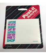 Post It Note Pad Anyone Who Says Money Can&#39;t Buy Happiness... 40 Sheets ... - $5.35 CAD