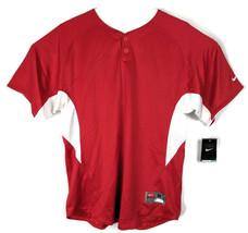 Red Blank Baseball Jersey Mens Medium White (Nike) Team - £27.45 GBP
