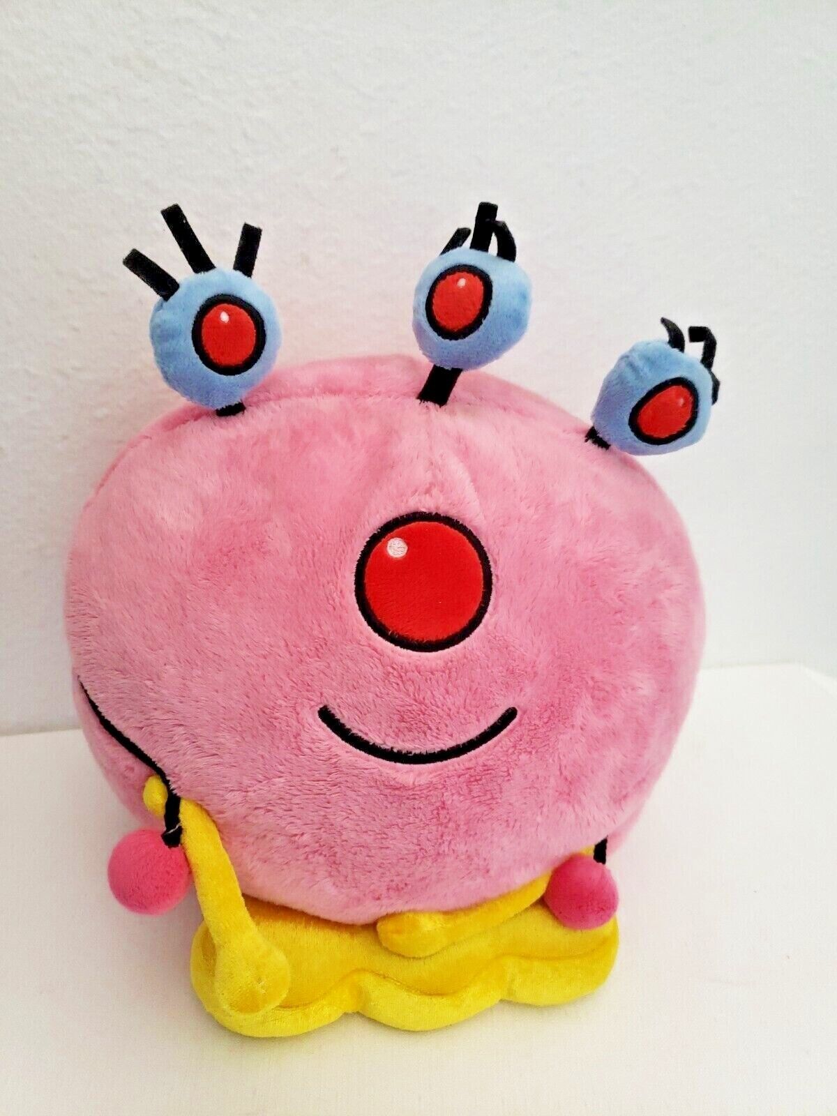 Primary image for Disney Happy Monster Band Ink Drums Plush Stuffed Animal Pink Round 