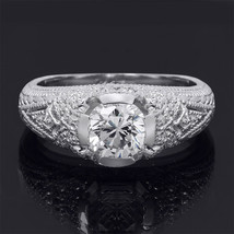 Womens 2 Carat Engagement Ring Real Solid 925 Sterling Silver All Sizes - £45.70 GBP