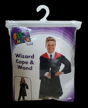 Fun Shack Wizard Witch Cape &amp; Wand Child Halloween Costume, Large - £15.99 GBP