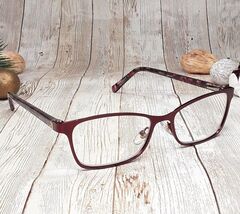 Design Optics by Foster Grant Dark Red Metal Reading Glasses SR0819 0404... - $14.60