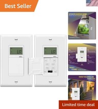 2-Pack Programmable Digital Timer Switch for Energy-Efficient Home Autom... - $40.50