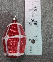 Vintage Glass Ornament Chinese Lantern Red West Germany - £11.39 GBP