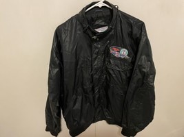 Men’s Black 1992 Fan Appreciation Tour Racing Jacket Sz Large Richard Petty #43 - £46.69 GBP