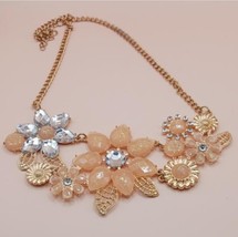 Goldtone Resin Flower Necklace - $15.00