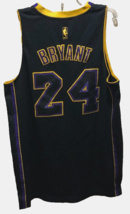 $75 Kobe Bryant 24 Lakers NBA Vintage 90s adidas Limited Stitched Black Jersey L - £53.35 GBP