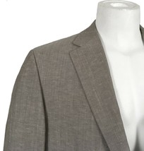 NEW $1895 Hickey Freeman Wool Linen 3 Piece Suit!  42 L  Taupe  Linen Look - £448.12 GBP