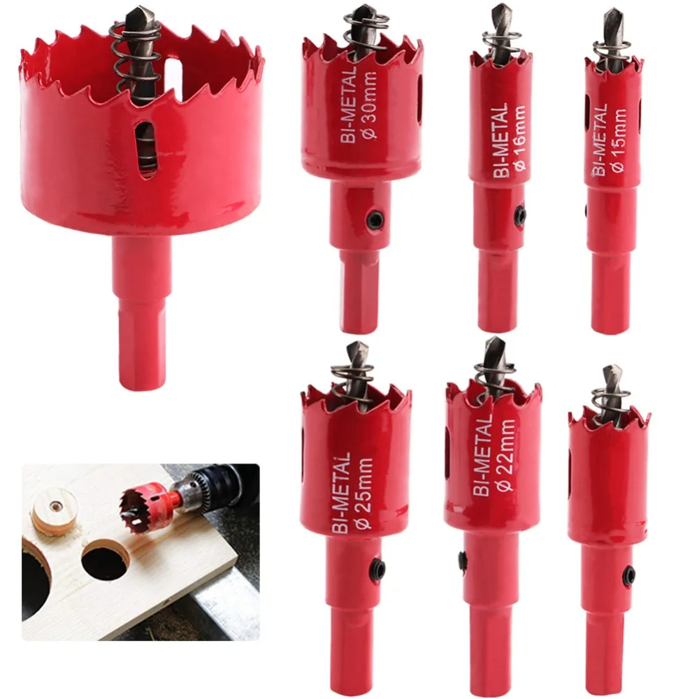 MI  M42 15mm-55mm Bit Hole Saw Twist Drill Bits Cutter Power Tool Holes Drilling - £130.69 GBP