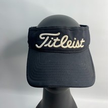 Titleist PRO V1 FJ Foot Joy Golf Visor Adjustable Strapback High Brim Black Hat - £10.53 GBP