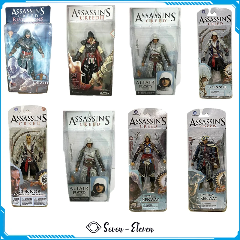 NECA Assassin&#39;s Creed III Action Figure EZIO Figuras Toys Game Figurine Anime - £35.21 GBP+