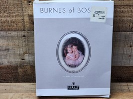 Burnes Of Boston Classic Oval Photo Frame 5&quot; x 7&quot; Silver Over Wood - NEW IN BOX - £17.34 GBP