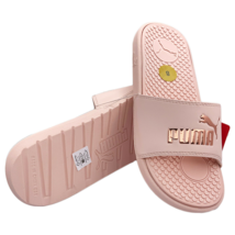 Nwt Puma Msrp $48.99 Cool Cat Bold Womens Cloud Pink Gold Slip On Slides Sandals - £16.97 GBP