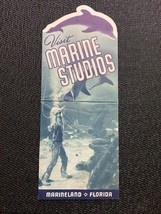  Vintage Florida Leaflet Souvenir Marine Studios World&#39;s Only Oceanarium - $5.45