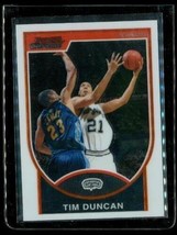 2007 Topps Bowman Chrome Basketball Trading Card #21 Tim Duncan Spurs - £3.31 GBP