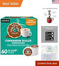 One-Step Cinnamon Dulce Cappuccino, Keurig Single-Serve K-Cup Pods, 10 C... - $92.21