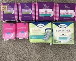 Mix Lot Of TENA Intimates Moderate Female Pad Regular Poise Pads Daily C... - $18.69