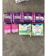 Mix Lot Of TENA Intimates Moderate Female Pad Regular Poise Pads Daily C... - $18.69