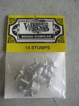 Woodland Scenics Metal Broken Stumps S32 NIP - £13.76 GBP