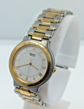 Seiko Quartz Watch Two Tone Gold 7N01-6A30 Round Vintage 1990s AS IS - $68.31