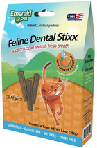 Emerald Pet Feline Dental Stixx - Chicken &amp; Pumpkin Dental Treats - $9.85+