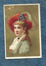 Burdock Blood Bitters-Lovely Lady-Victorian card-3 by 4 1/2 inches - £3.75 GBP