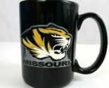 NCAA Missouri Tigers Black Coffee Cup With 3D Tiger Logo 4.5&quot; Tall x 4.5... - $14.54